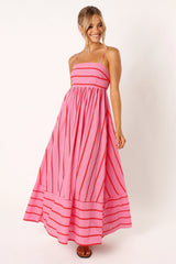 Pixie Maxi Dress - Pink Red