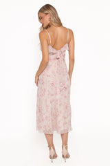 Lizbeth Maxi Dress - Pink Mauve Floral