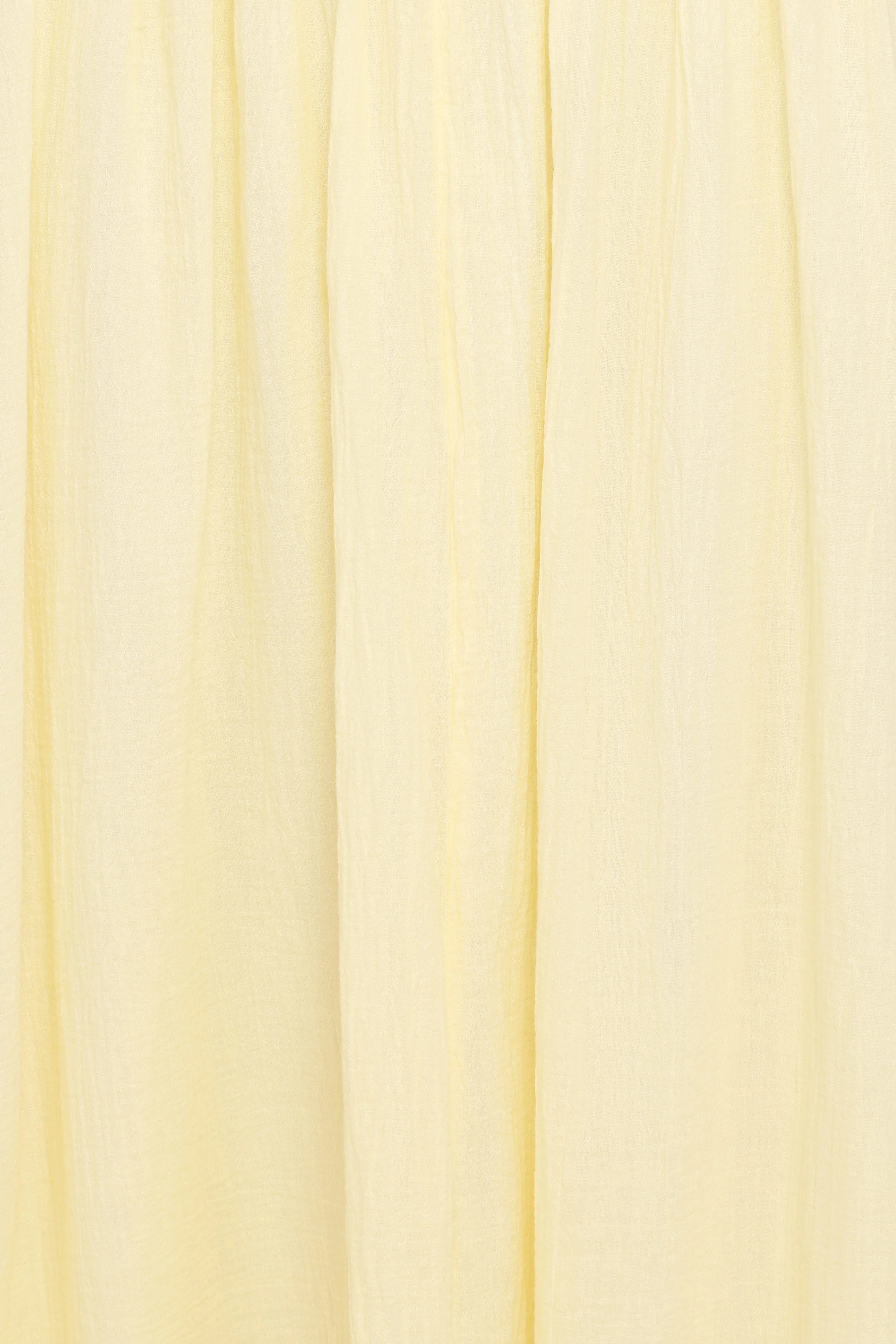 Enola Gather Midi Dress - Yellow