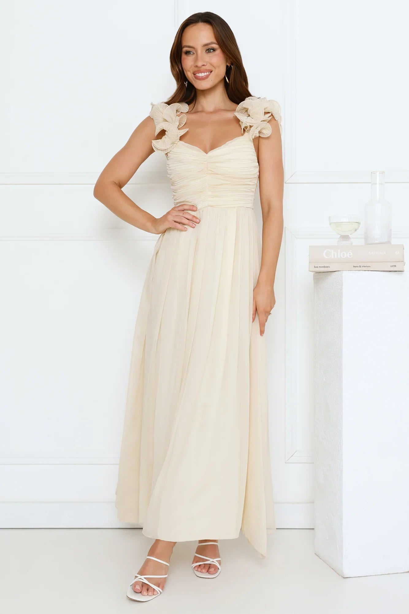 Dusk Pop Maxi Dress Yellow