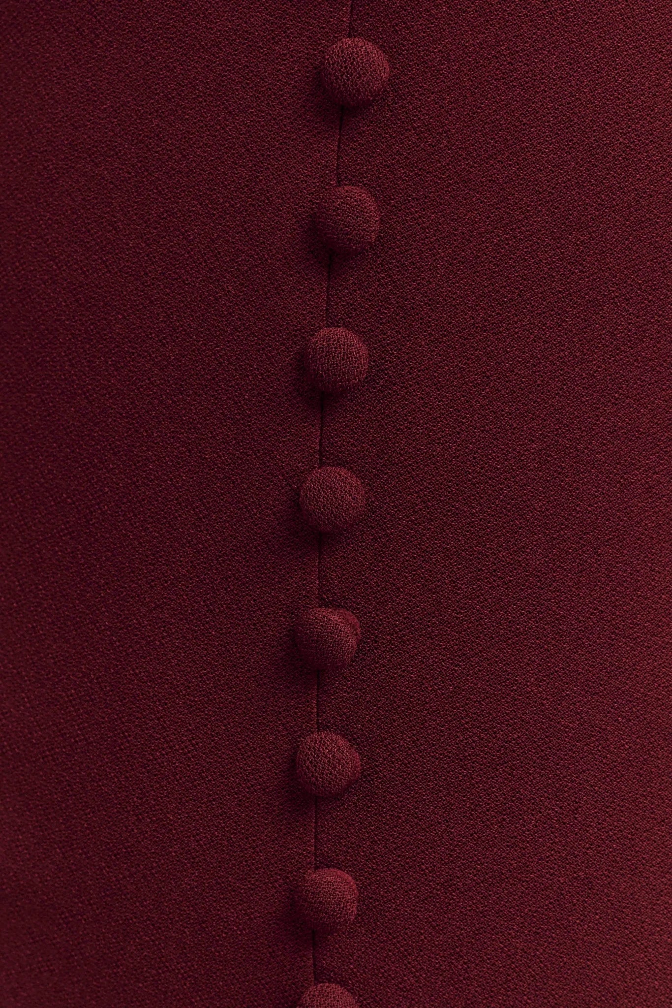 Annita Crepe Halter Midi Dress - Merlot