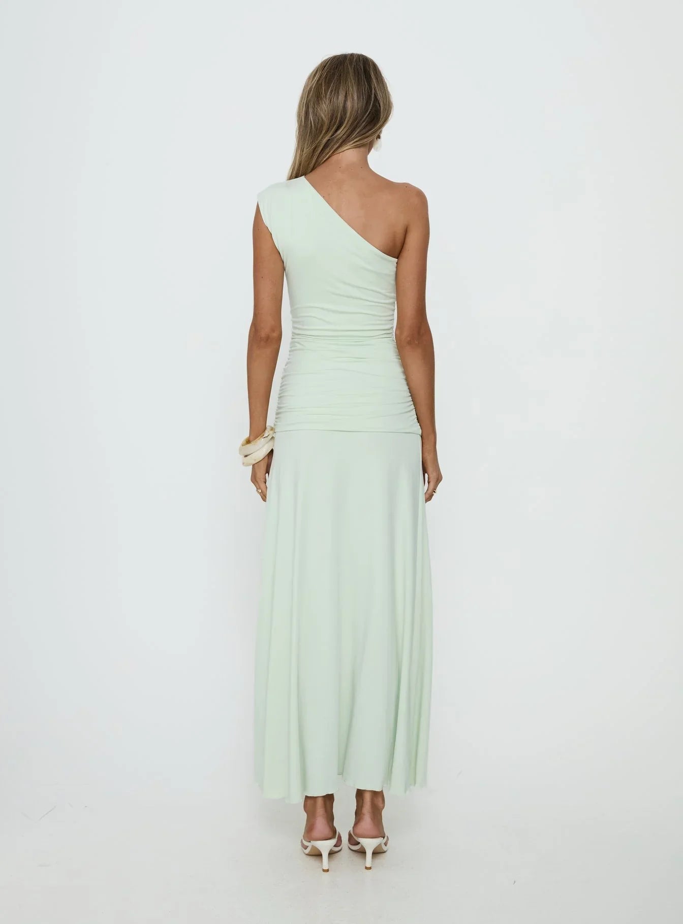 Gwenneth One Shoulder Maxi Dress Jelly Mint